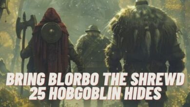 bring blorbo the shrewd 25 hobgoblin hides