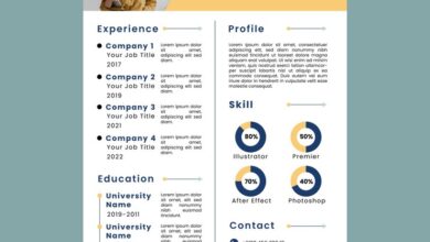 education CV template